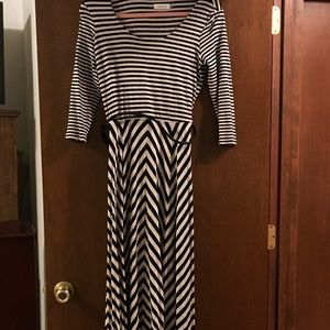 Calvin Klein Striped Maxi Dress 4